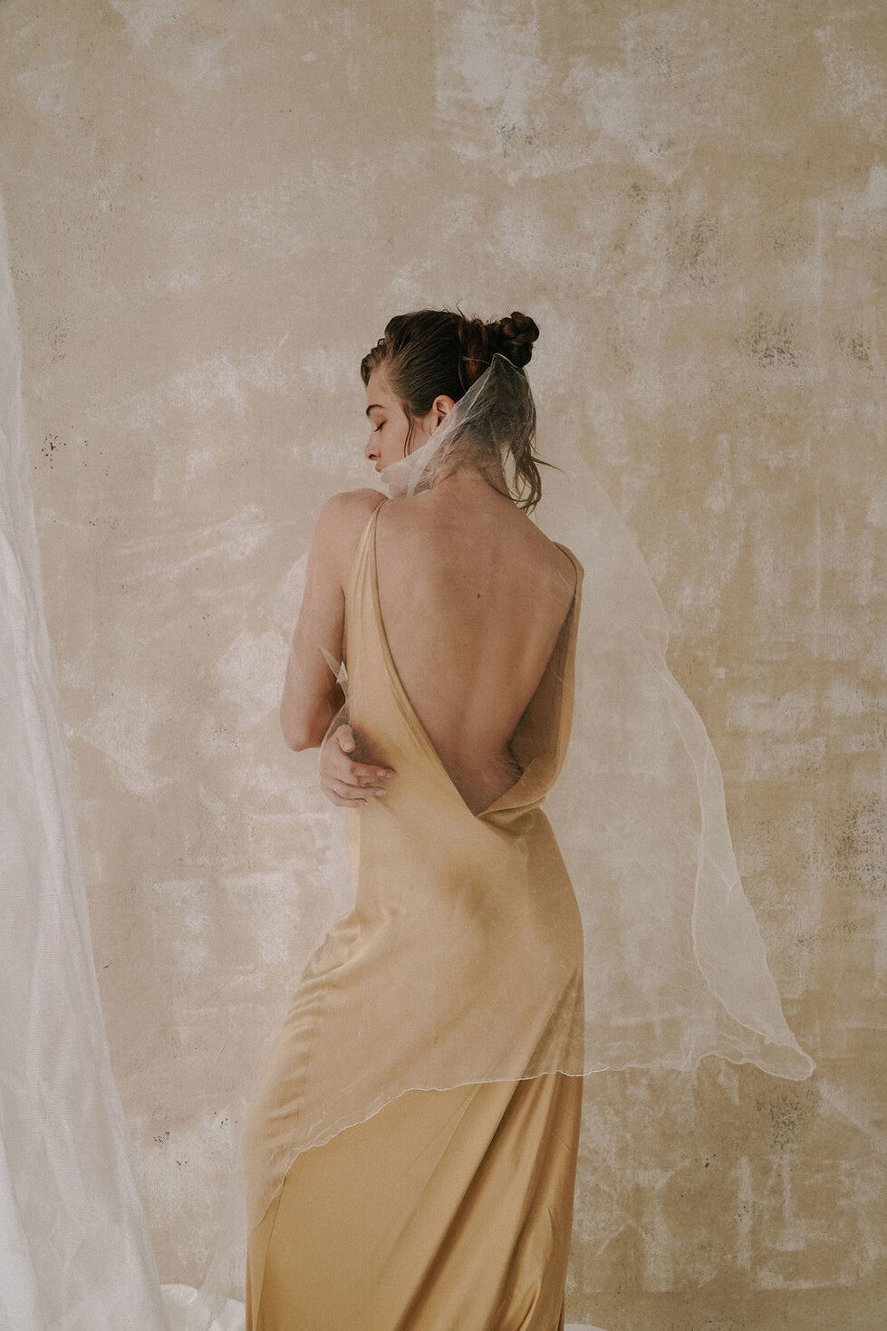 A La Robe Golden Gown