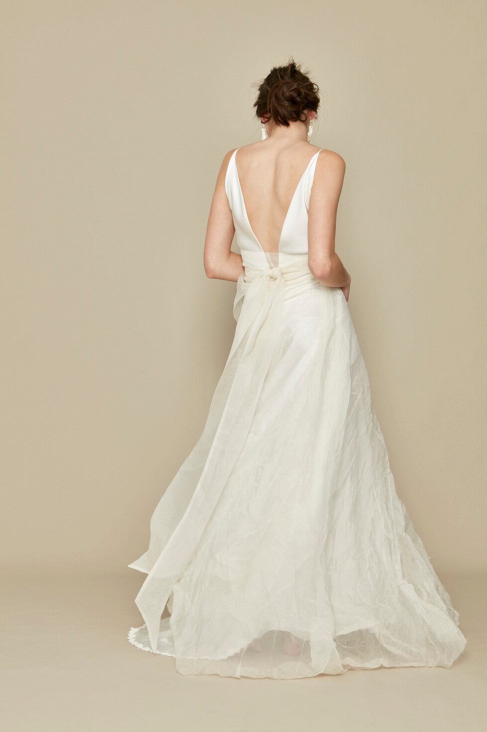 A La Robe Pas de Deux Silk Organza Wrap Skirt