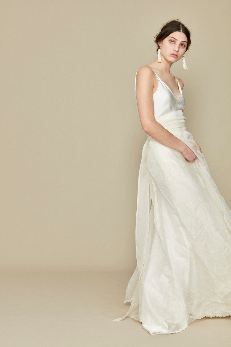 A La Robe Pas de Deux Silk Organza Wrap Skirt