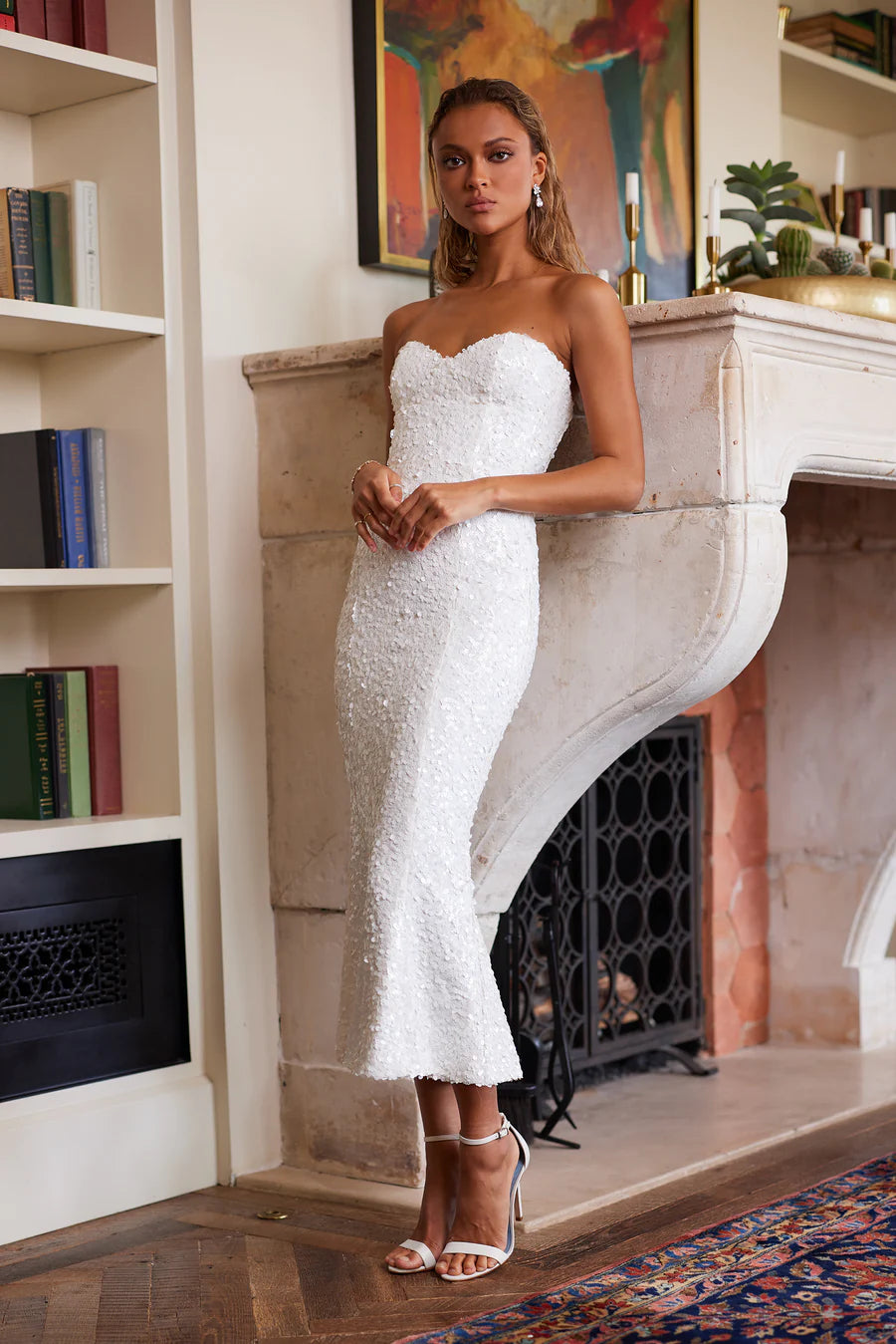 white midi bachelorette dress SHEIN MOD Plus Size Women's Elegant Floral Embroidered Patchwork Sleeveless Midi Dress,White,Summer,Bachelorette Party,Wedding Guest,Casual Daily Wear,Retro