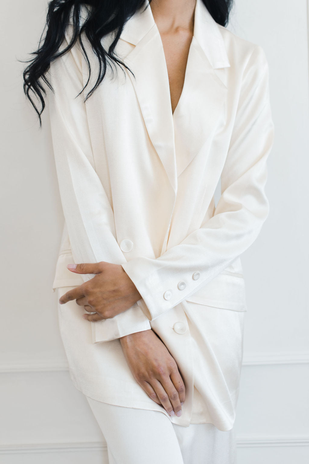Shona Joy La Lune Double Breasted Blazer THE AFTERWHITE