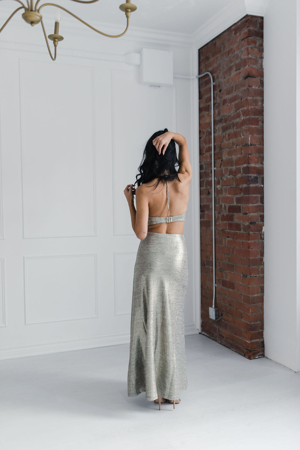 Significant Other Chloe Maxi Dress- Gold