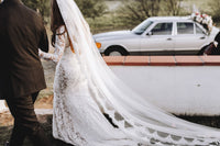 Catarina Beaded Lace Wedding Veil - Daphne Newman Design