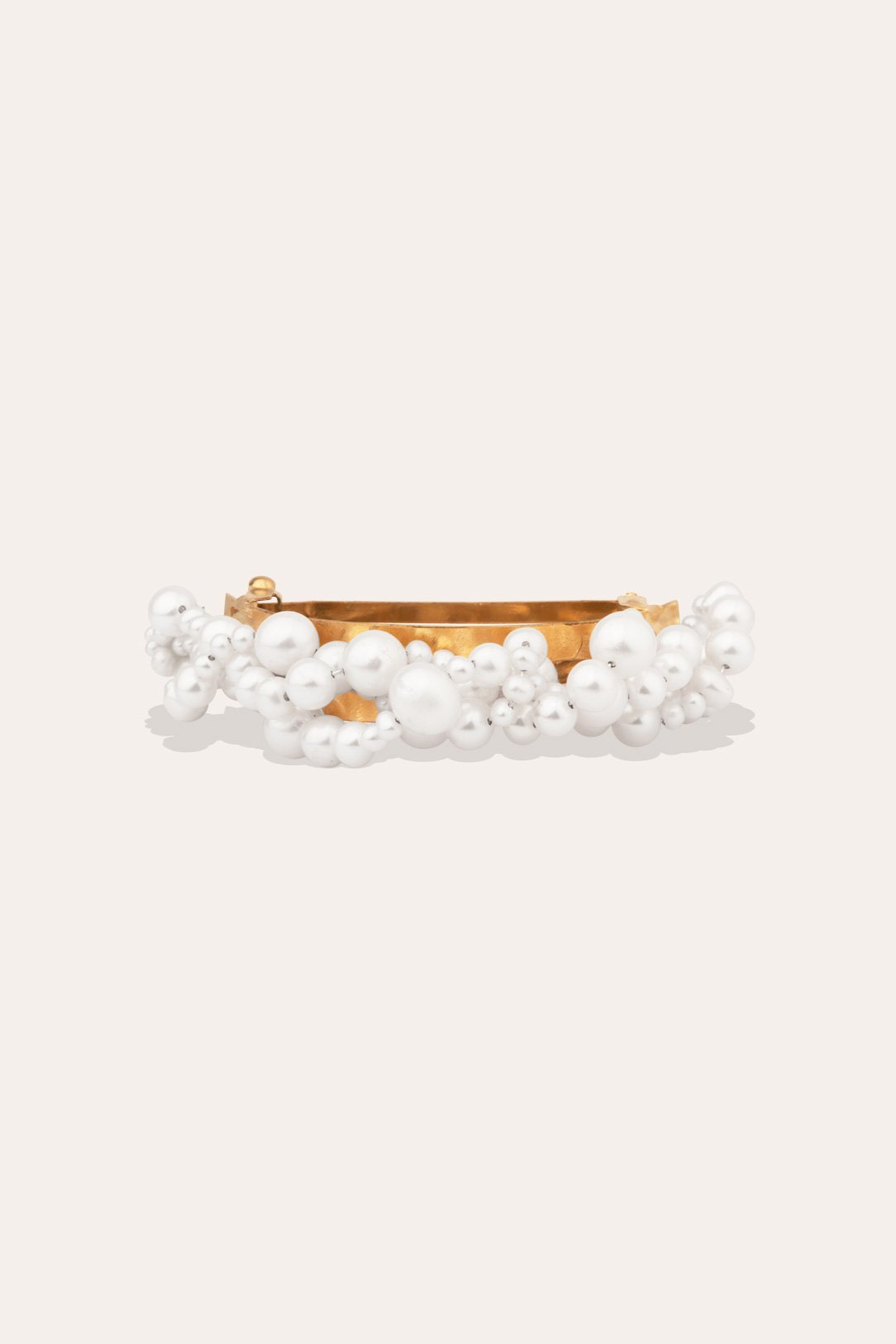 completedworks Pearl and Gold Plated Hair Barrette