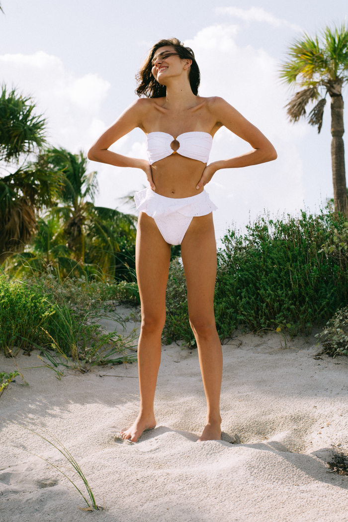 Tamarindo Ruffle Bikini Bottom - Daphne Newman Design