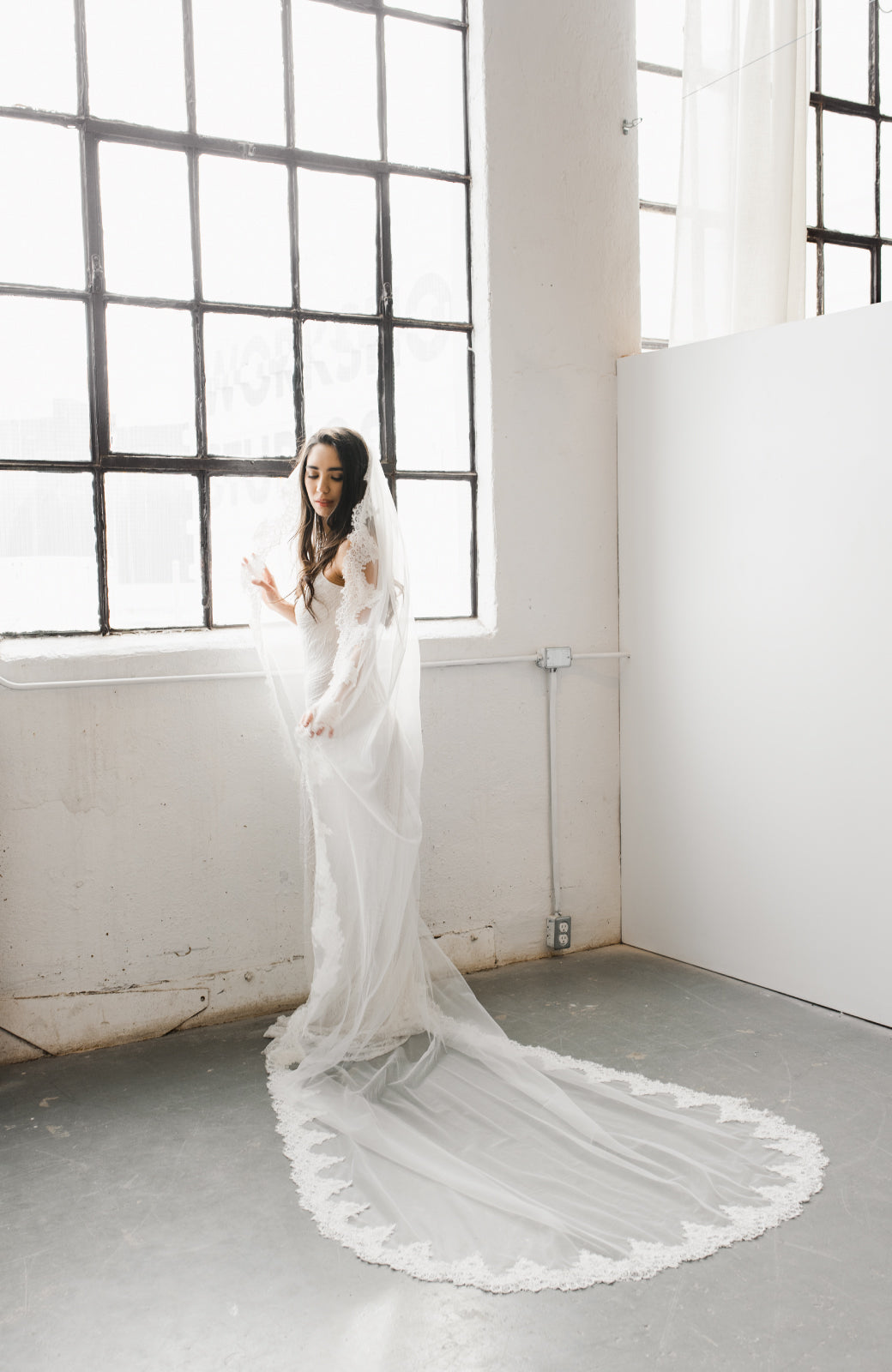 Catarina Lace Wedding Veil - Daphne Newman Design