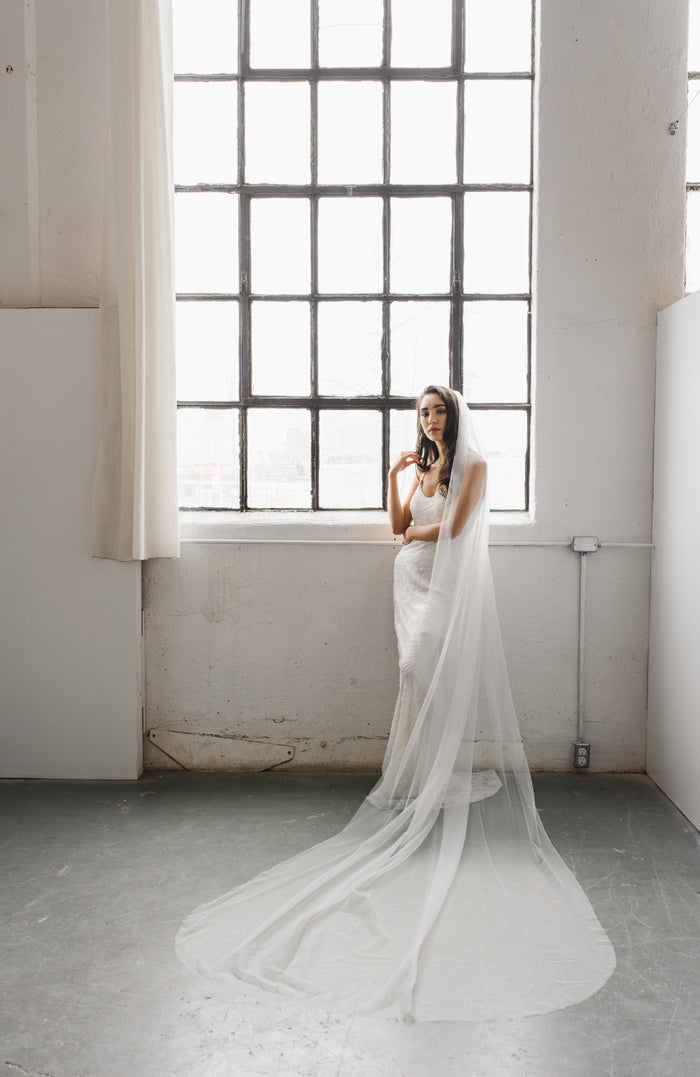 White Mesh Veil - Lace Veil - White Bridal Veil - Wedding Veil - Lulus