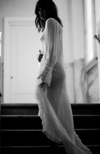 Aerin Long Bridal Robe - Daphne Newman Design