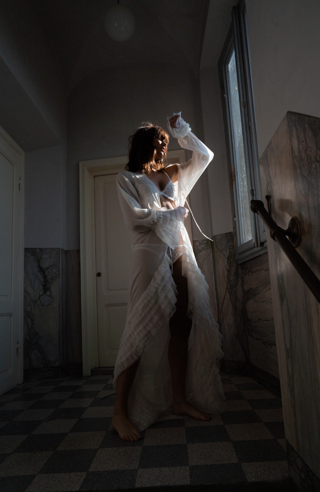 Aerin Long Bridal Robe - Daphne Newman Design