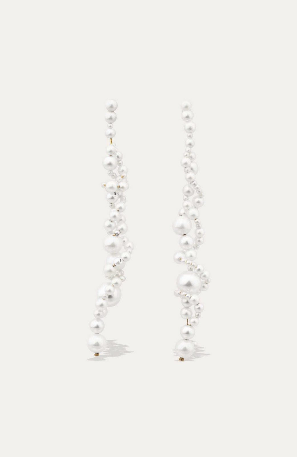 completedworks Running for the Hills Pearl Earrings