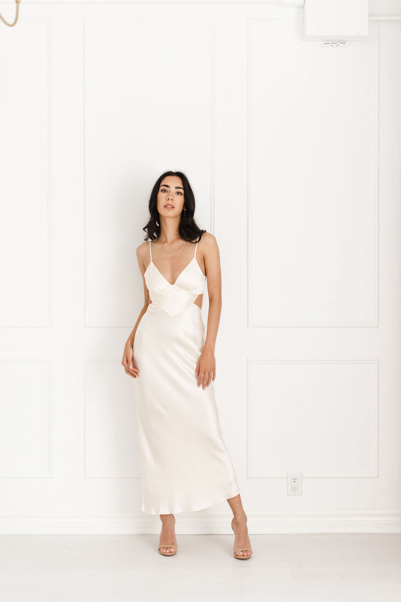 Shona Joy La Lune Backless Midi Dress | THE AFTERWHITE