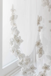 Penelope Floral Wedding Veil - Daphne Newman Design