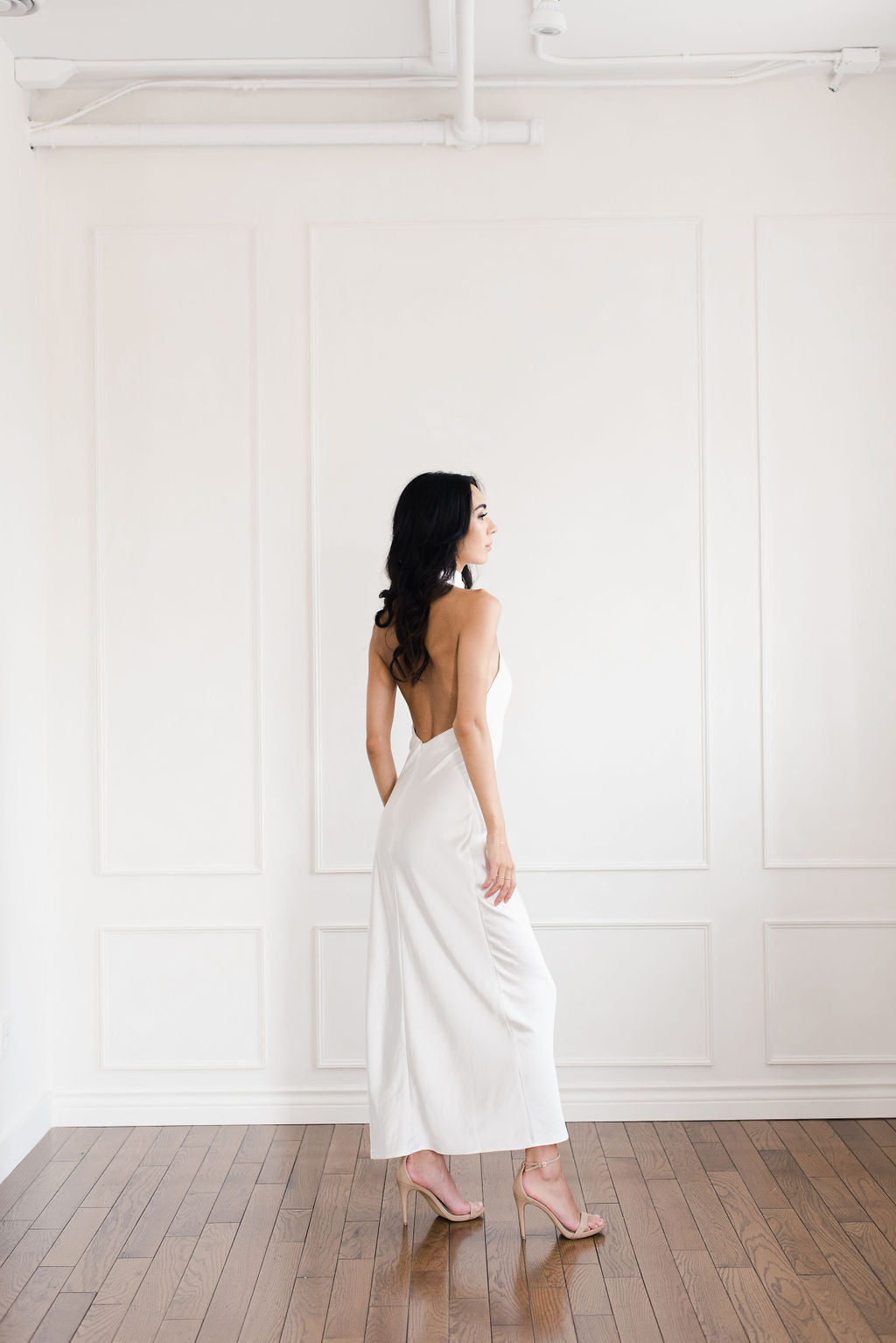 Significant Other Darcy Backless Dress- Ivory
